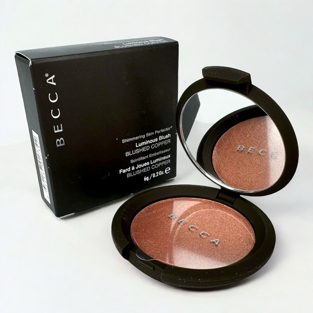 Becca Luminous Blush BLUSHED COPPER - Full Size 0.2oz NEW in Box Shimmering Skin